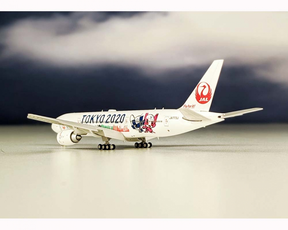 JC WINGS JAL B777-200ER TOKYO 2020, FLAPS JA773J 1:400 Scale EW4772012A