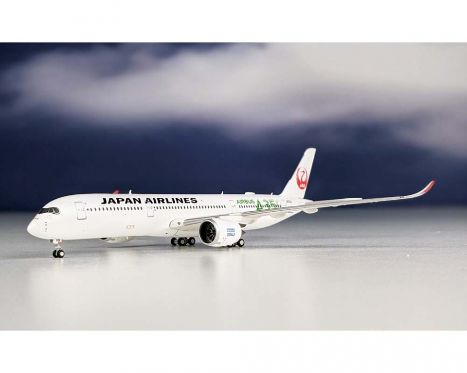 JAL A350-900 Green A350 Titles JA03XJ 1:400 Scale JC Wings EW4359003