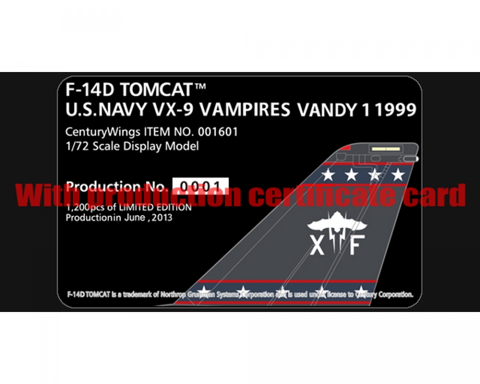 www.JetCollector.com: F-14D Tomcat USN VX-9 Vampires, 
