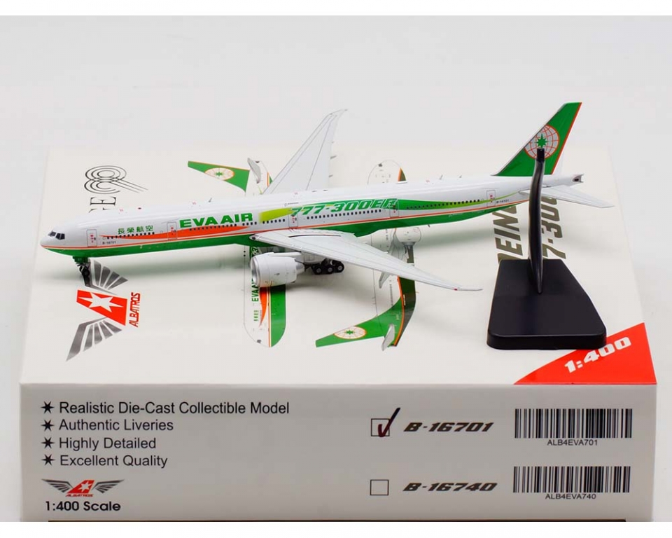 EVA Air Ribbon B777-300ER 1:400 Scale Aviation400 ALB4EVA701