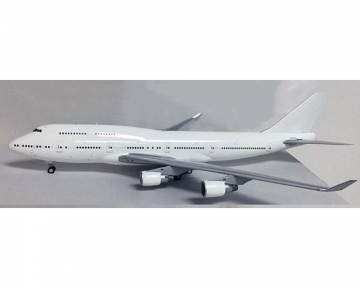 Blank White Boeing B747-400 (PW Engines) w/Stand 1:200 JC Wings JC2WHT952