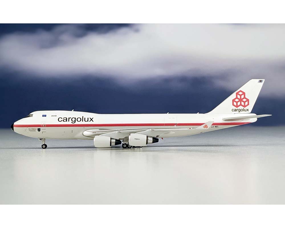 Cargolux B747-400F 70'S Retro Livery LX-NCL 1:400 Scale Phoenix PH4CLX2078