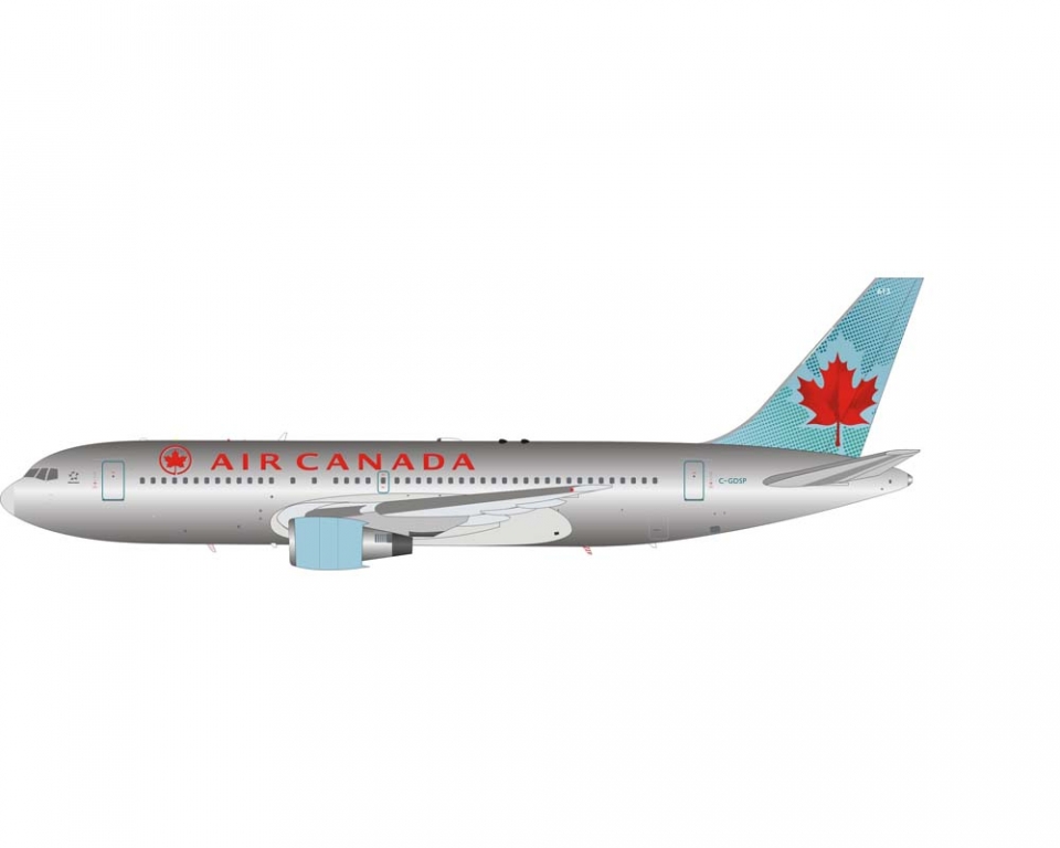 Air Canada B767-233/ER C-GDSP Polished w/stand 1:200 B-Models B-AC-762-DSP