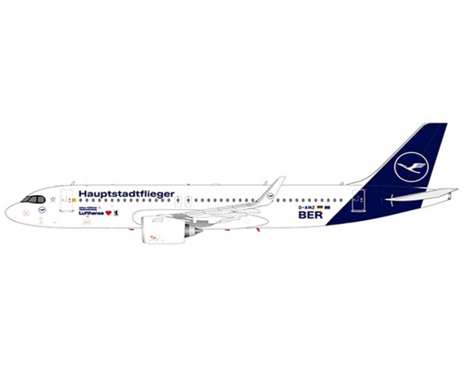 Lufthansa A320neo Hauptstadtflieger D-AINZ 1:200 Scale JC Wings EW232N004