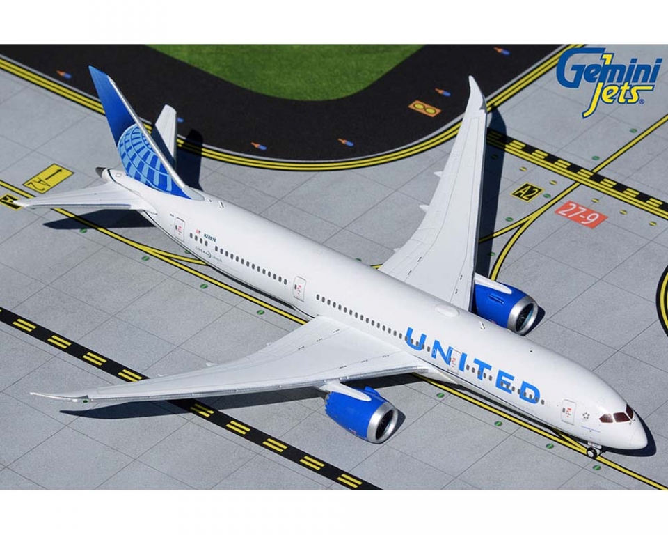 United Airlines B787-9 N24976 1:400 GeminiJets GJUAL1795