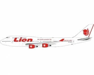 Lion Air B747-400 w/stand PK-LHG 1:200 Scale Inflight IF744JT0422
