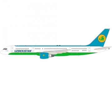 Uzbekistan B757-200 w/stand UK75701 1:200 Scale Inflight IF752HY0522