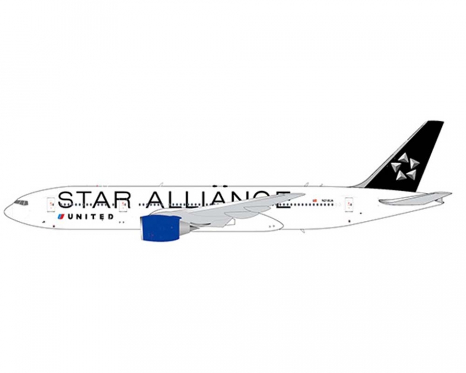 United Airlines B777-200ER Star Alliance N218UA 1:400 Scale JC Wings  JC4UAL0080