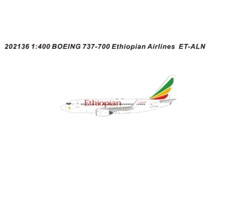 Ethiopian Airlines B737-700 ET-ALN 1:400 Scale Panda Models PM202136