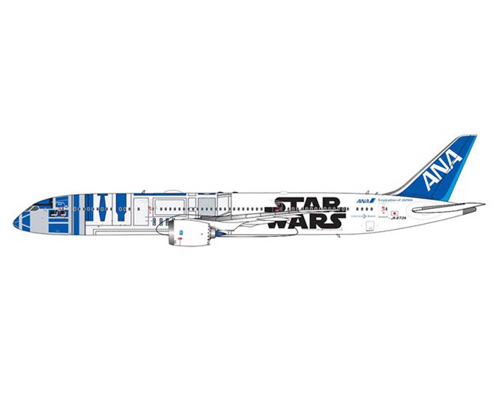 最終値下【新品】1/200 全日空 ANA B787-9 スターウォーズ塗装 - 航空機