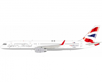 British Airways B757-200 Open Skies w/stand and coin G-BPEJ 1:200 Scale Inflight ARDBA58