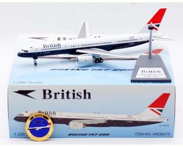 British Airways B757-200 w/stand and coin G-BIKA 1:200 Scale Inflight ARDBA60