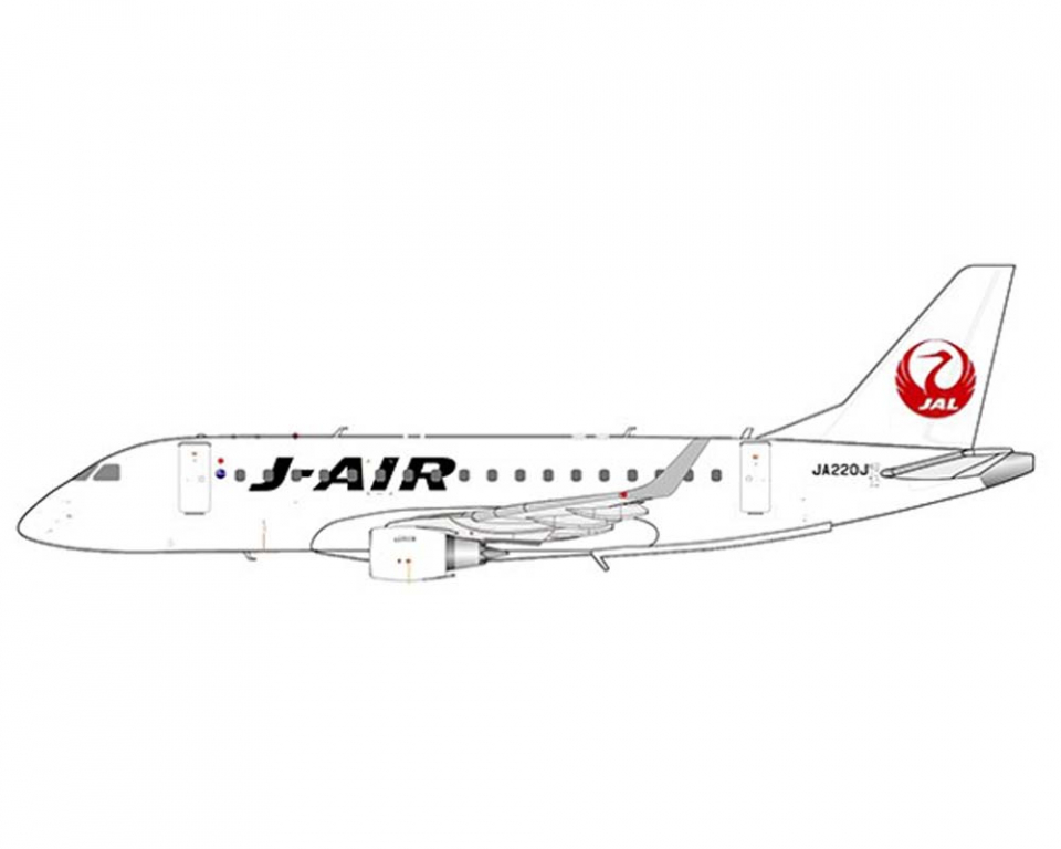 www.JetCollector.com: J-Air ERJ-170 JA220J 1:400 Scale JC Wings