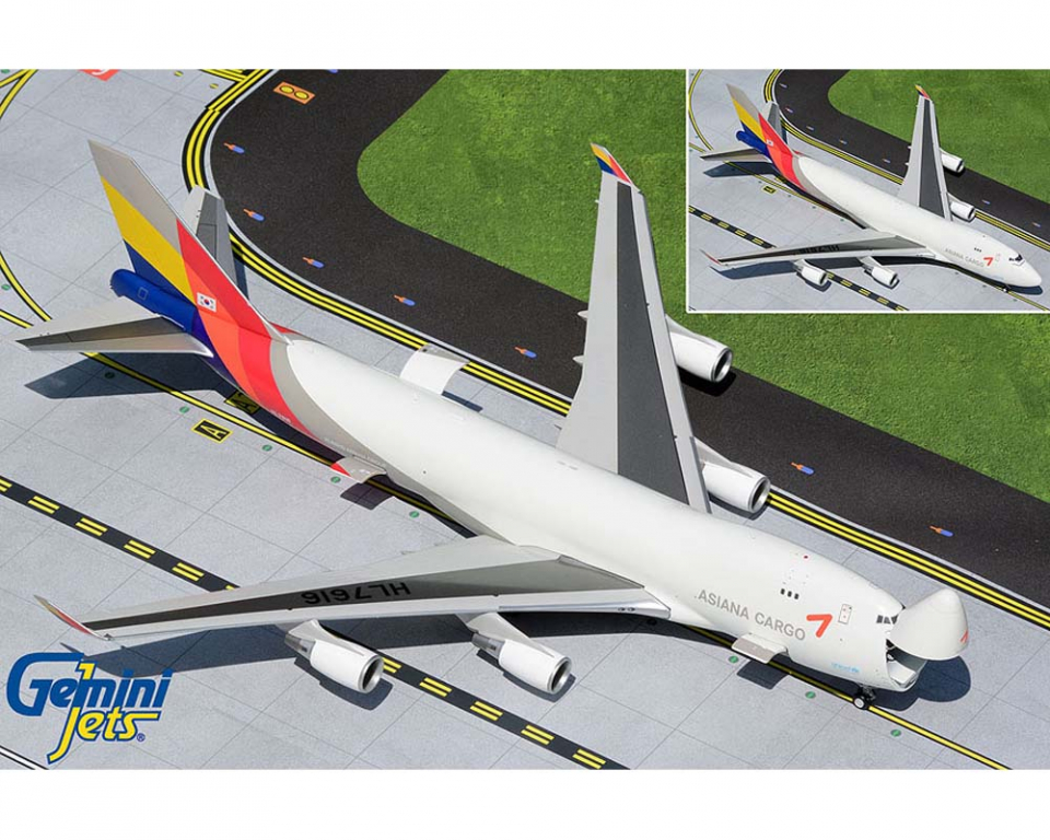 Asiana Cargo B747-400F Interactive Series HL7616 1:200 GeminiJets G2AAR991