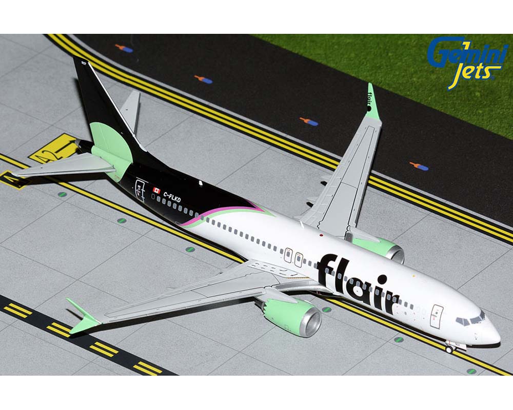 Flair Airlines B737 MAX8 C-FLKD 1:200 - www.JetCollector.com