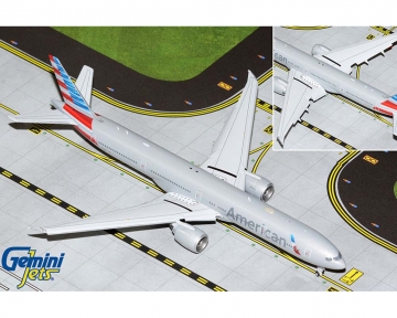 American Airlines B777-300ER flaps down N736AT 1:400 Scale Geminijets GJAAL2069F