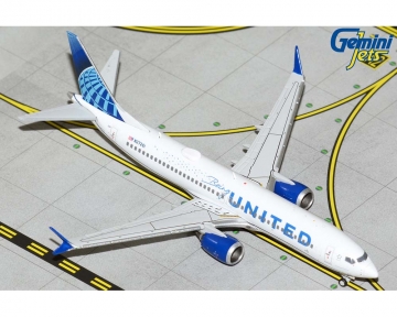 United Airlines B737 MAX8 "Being United"/"United Together" N27261 1:400 Scale Geminijets GJUAL2074