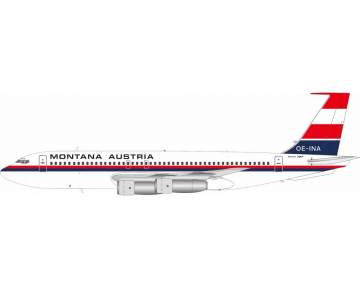 Montana Austria B707-100 w/stand OE-INA 1:200 Scale Inflight IF701MONT0122