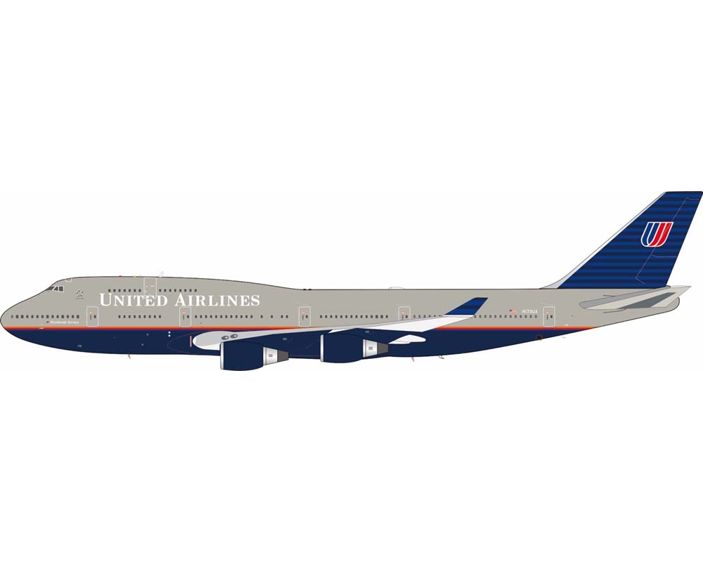 www.JetCollector.com: United Airlines B747-400 w/stand N179UA 1:200 ...