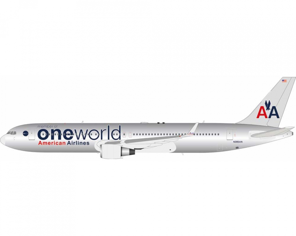 www.JetCollector.com: American Airlines B767-300 One World, w 