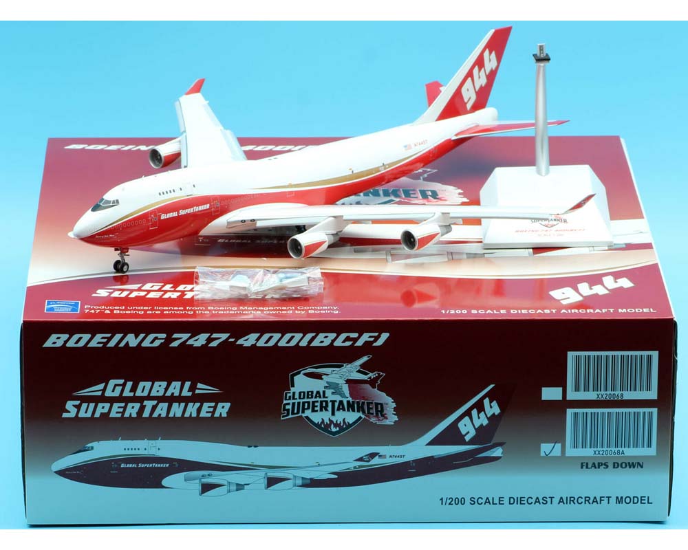 Global Super Tanker Services B747-400BCF N744ST 1:200 Scale JC Wings  JC2GSTS0068A