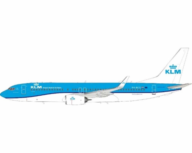 KLM B737-800 w/stand PH-BCG 1:200 Scale JFox JF-737-8-003