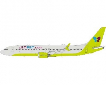 Jin Air B737 MAX8 w/stand HL8353 1:200 Scale JFox JF-737-8M-004