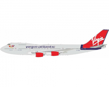 Virgin Atlantic B747-200 "Morning Glory" ,w/stand G-VZZZ 1:200 Scale Jfox JF-747-2-035