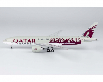 Qatar Cargo B777F Moved by People cs A7-BFG 1:400 Scale NG72025