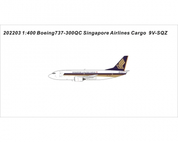 Singapore Airlines Cargo B737-800QC 9V-SQZ 1:400 Scale Panda Models PM202203