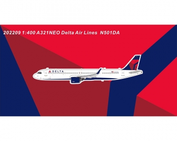 Delta A321 N501DA 1:400 Scale Panda Models PM202209