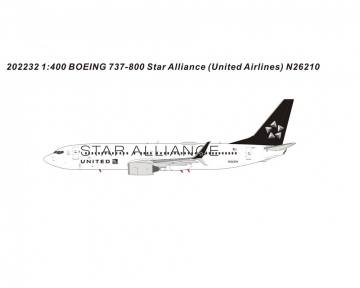United Airlines B737-800 N26210 1:400 Scale Panda Models PM202232