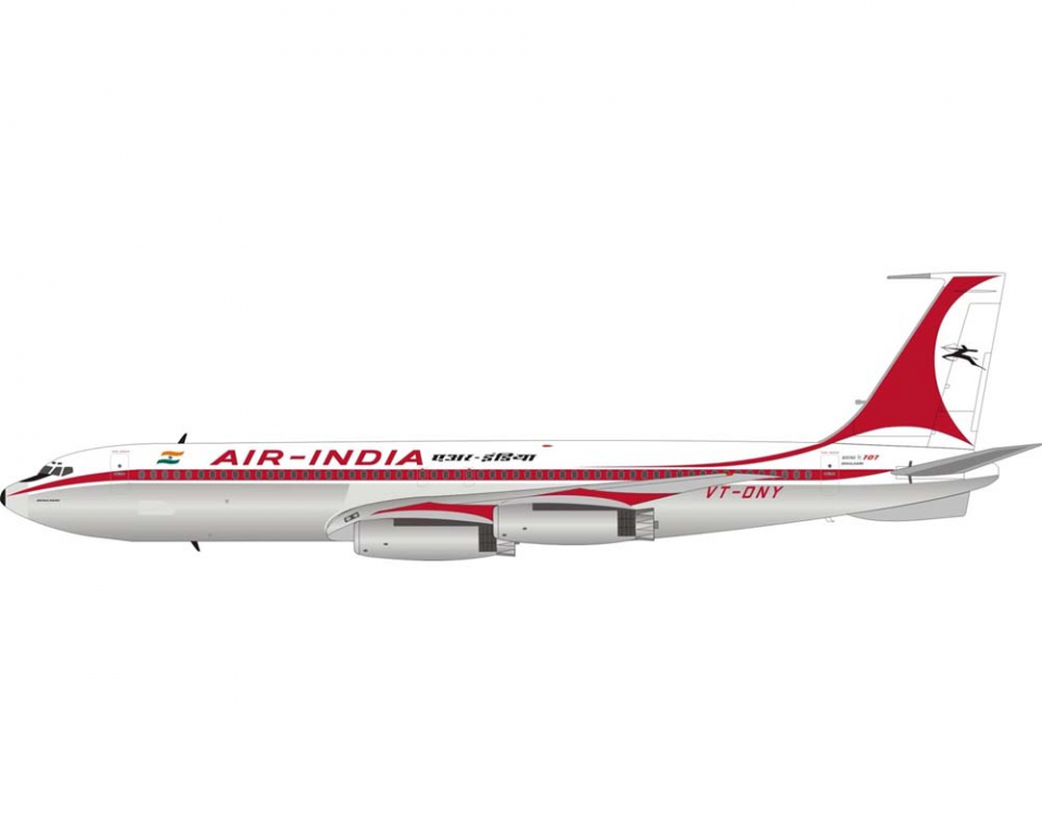 www.JetCollector.com: Air India B707 polished, w/stand VT-DNY 1