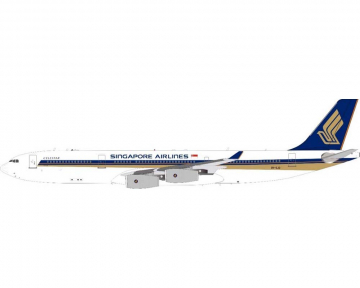 Singapore Airlines A340-300 w/stand 9V-SJO 1:200 Scale Jfox WB-A340-3-018