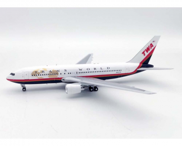 TWA B767-200 w/stand N603TW 1:200 Scale Inflight IF762TW0222