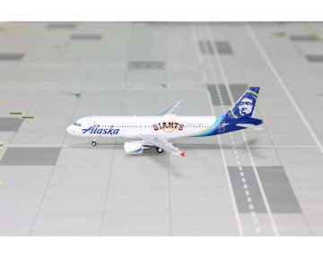 Alaska Airlines A320 N855VA 1:400 Scale Panda Models PM52316