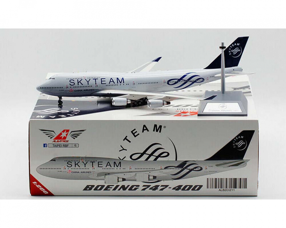 www.JetCollector.com: China Airlines SkyTeam B747-400 1:200 Scale 