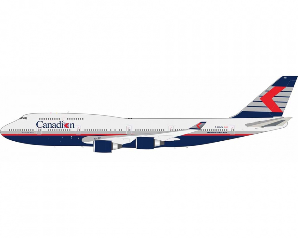 www.JetCollector.com: Canadian Airlines B747-400 w/stand C-GMWW 1