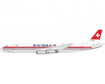 Swissair DC-8-62 w/stand HB-IDG 1:200 Scale B Models B-862-IDG-P