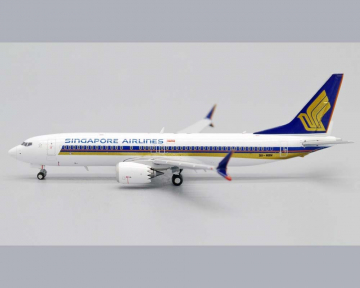 Singapore Airlines B737 MAX8 9V-MBA 1:400 Scale JC Wings EW438M005