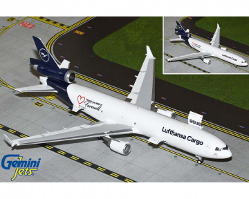 Lufthansa Cargo MD11F Farewell MD-11, Interactive D-ALCC 1:200 Scale Geminijets G2DLH1179