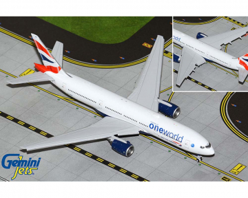British Airways B777-200ER "One World" livery; flaps down G-YMMR 1:400 Scale Geminijets GJBAW2194F