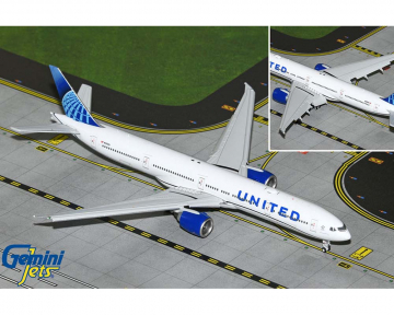 United Airlines B777-300ER flaps down N2352U 1:400 Scale Geminijets GJUAL2214F