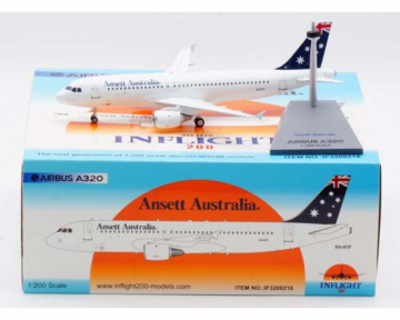 Ansett Australia A320 w/stand VH-HYF 1:200 Scale Inflight IF3200218