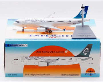 Air New Zealand A320 w/stand ZK-OJB 1:200 Scale Inflight IF320ZK0523