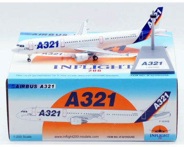 Airbus House A321 w/stand F-WWIB 1:200 Scale Inflight IF321HOUSE