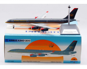 Royal Jordanian A340-200 w/stand JY-AIB 1:200 Scale Inflight IF342JY0523