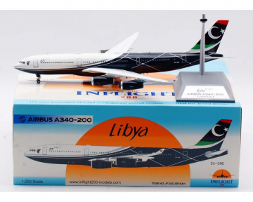 Libya Government A340-200 w/stand 5A-ONE 1:200 Scale Inflight IF342LIBYAN1