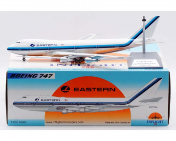 Eastern Airlines B747-100 Polished, w/stand N737PA 1:200 Scale Inflight IF741EA0823P