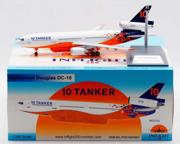 www.JetCollector.com: 10 Tanker Air Carrier #910 DC-10-30 w/stand 